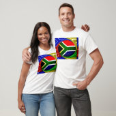 Zuid-Afrika Vlag: Dynamisch wervelmotief T-shirt (Unisex)