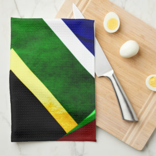 Zuid-Afrika Vlag: Dynamisch wervelmotief Theedoek