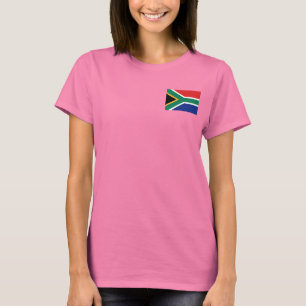 Zuid-Afrika Vlag en Kaart Dk T-Shirt