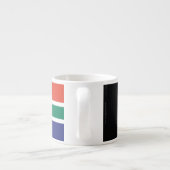 Zuid-Afrika vlag Espresso Kop (Achterkant)