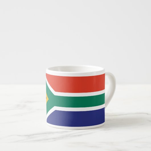 Zuid-Afrika vlag Espresso Kop (Voorkant rechts)