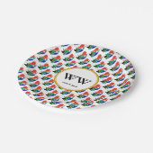 ZUID-AFRIKA VLAG Feest Verjaardag Erfgoed Papieren Bordje (Gekanteld)