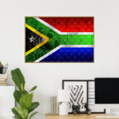 Zuid-Afrika vlag Grote Marokkaanse Poster (Thuiskantoor)
