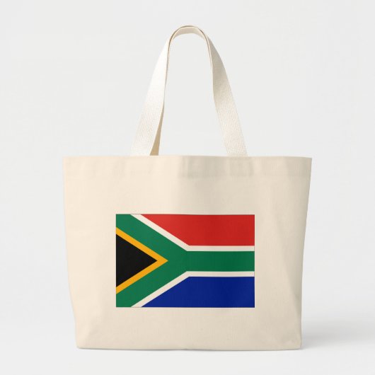 Zuid-Afrika Vlag Grote Tote Bag (Voorkant)