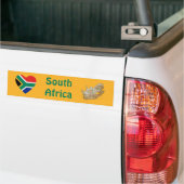 Zuid-Afrika Vlag Hart + Landkaart Bumpersticker (Op Truck)