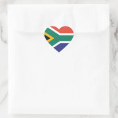 Zuid-Afrika vlag Hart Sticker (Tas)