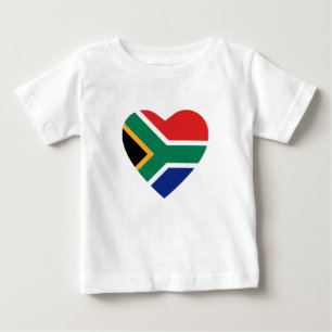 Zuid-Afrika Vlag Hart T-Shirt