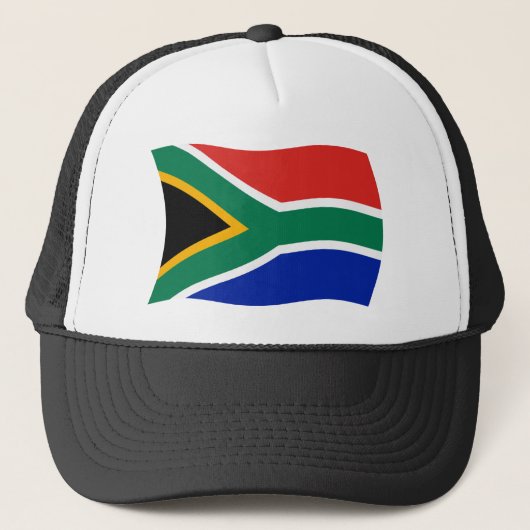 Zuid-Afrika Vlag Hoed Trucker Pet (Voorkant)