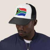 Zuid-Afrika Vlag Hoed Trucker Pet (In situ)