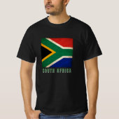 ZUID-AFRIKA vlag, in Grunge, Design 2021 - T-shirt (Voorkant)