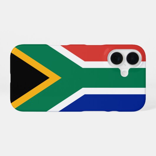 Zuid-Afrika Vlag iPhone 16 Hoesje (Achterkant horizontaal)