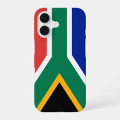 Zuid-Afrika Vlag iPhone 16 Hoesje (Achterkant)
