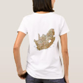 Zuid-Afrika Vlag + Kaart + Tekst T-shirt (Achterkant)