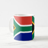 Zuid-Afrika Vlag Keramische Koffie Mok (Voorkant links)