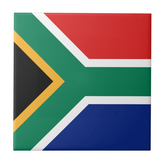 Zuid-Afrika - Vlag keramische tegel Tegeltje (Voorkant)