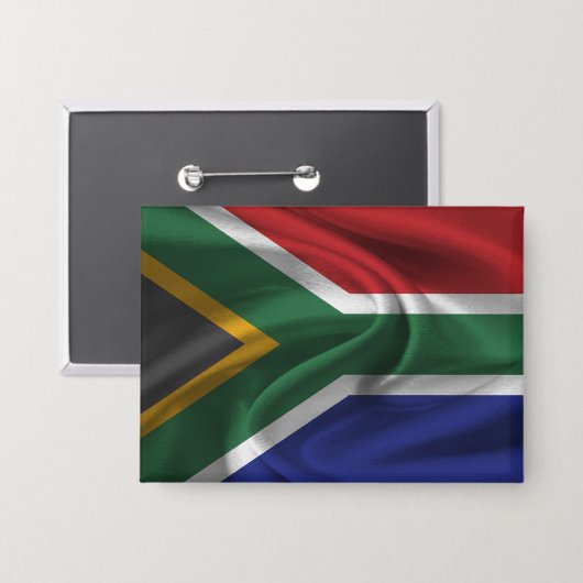 Zuid-Afrika Vlag Knop Button (Voorkant / Achterkant)