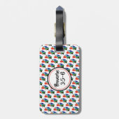 ZUID-AFRIKA-VLAG | Monogram | Overdrachten 3:5-6 Bagagelabel (Achterkant verticaal)