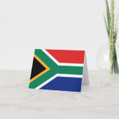 Zuid-Afrika Vlag Notecard Kaart (Voorkant)