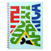 Zuid-Afrika + vlag Notitieboek (Voorkant)