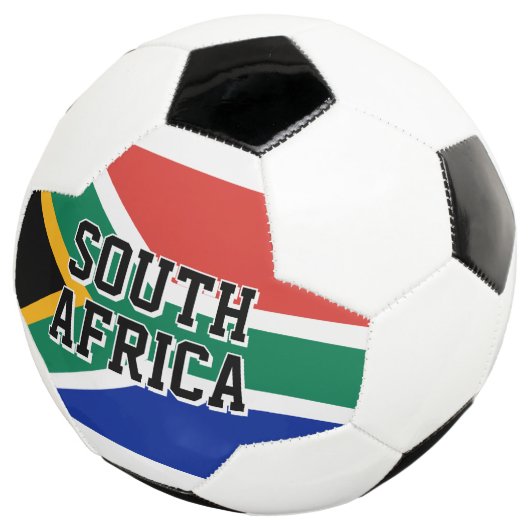 Zuid-Afrika vlag op maat gemaakte voetbal voor tea (Drie kwart)