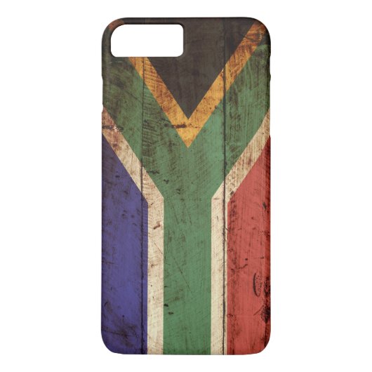 Zuid-Afrika Vlag op oude houten graan Case-Mate iPhone Case (Achterkant)