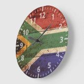 Zuid-Afrika Vlag op oude houten graan Grote Klok (Hoek)