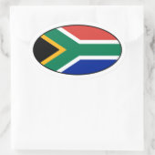 Zuid-Afrika Vlag Oval Sticker (Tas)