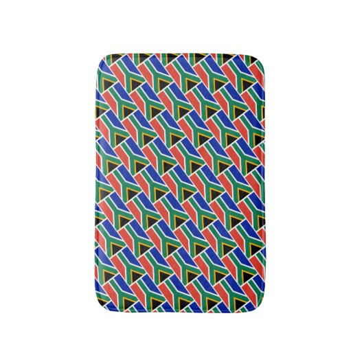 ZUID-AFRIKA VLAG Patriottisch Geometrisch Modern Badmat (Voorkant Verticaal)