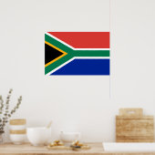 Zuid-Afrika vlag Poster (Keuken)