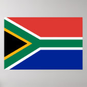 Zuid-Afrika vlag Poster (Voorkant)