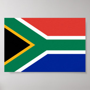 Zuid-Afrika Vlag Poster