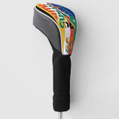 Zuid-Afrika Vlag Prachtig Patriottisch Golfheadcover (Schuin)