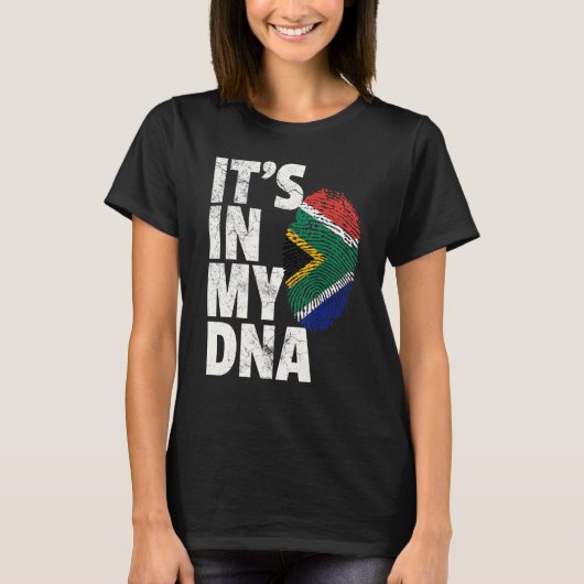 Zuid-Afrika Vlag Pride Land van herkomst T-shirt (Voorkant)