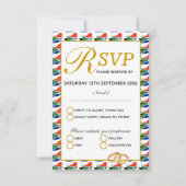 Zuid-Afrika vlag RSVP (Voorkant)