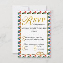 Zuid-Afrika vlag RSVP