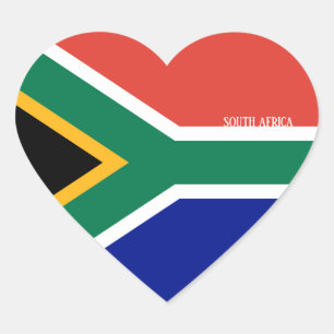 Zuid-Afrika Vlag Splendid Patriotic Hart Sticker