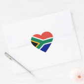 Zuid-Afrika Vlag Splendid Patriotic Hart Sticker (Envelop)