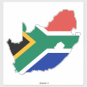 Zuid-Afrika Vlag Sticker XL (Vel)