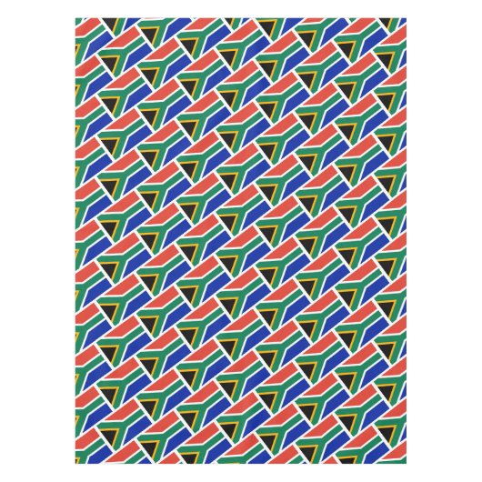 ZUID-AFRIKA Vlag Stijlvolle Patriottische Geometri Tafelkleed (Voorkant)