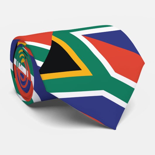 Zuid-Afrika vlag Stropdas (Opgerold)