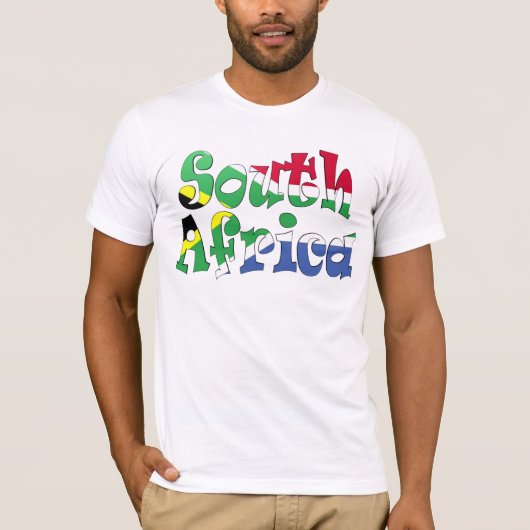 Zuid-Afrika Vlag T-shirt (Voorkant)