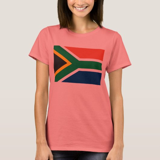 Zuid-Afrika Vlag T-shirt (Voorkant)