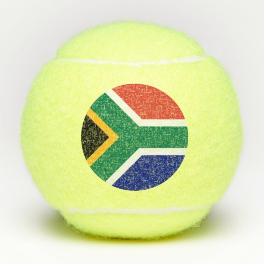 Zuid-Afrika Vlag Tennisballen (Voorkant)