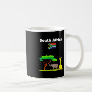 Zuid-Afrika Vlag Vakantie Souvenir Safari Liefhebb Koffiemok