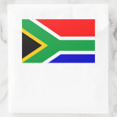 Zuid-Afrika: Vlag van Zuid-Afrika Rechthoekige Sticker (Tas)