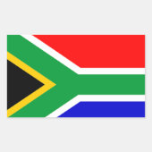 Zuid-Afrika: Vlag van Zuid-Afrika Rechthoekige Sticker (Voorkant)