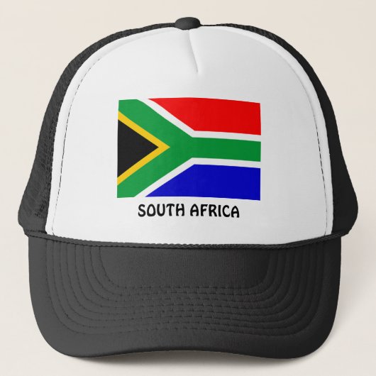 Zuid-Afrika: vlag van Zuid-Afrika Trucker Pet (Voorkant)