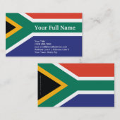 Zuid-Afrika vlag Visitekaartje (Voorkant / Achterkant)