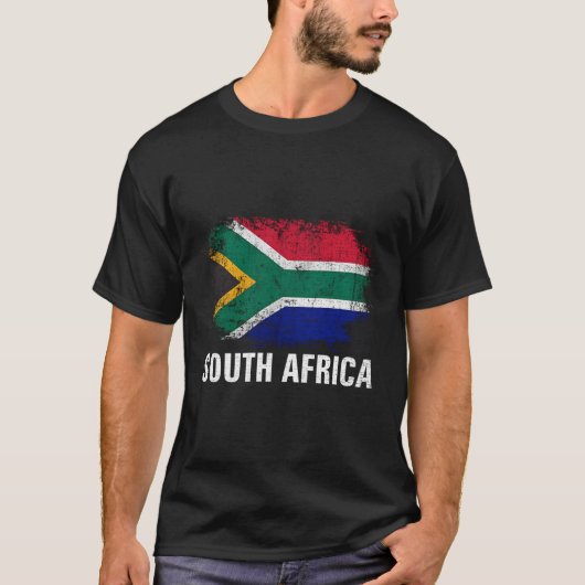 Zuid-Afrika Vlag voor Zuid-Afrika T-shirt (Voorkant)