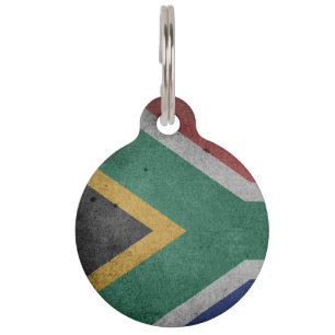 Zuid-Afrika vlag-wapenschild Huisdierpenning